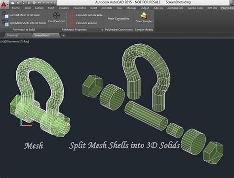 autocad mesh to solid